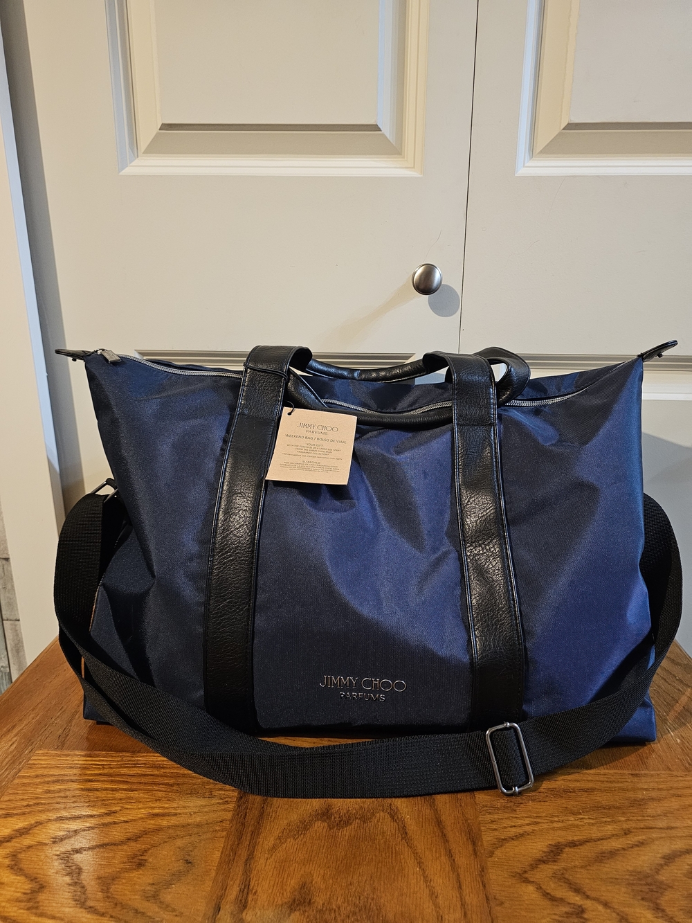 Jimmy Choo Navy Travel Tote Bag Nwt